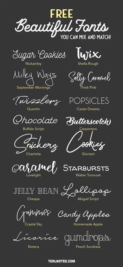 18 beautiful free script fonts you can mix and match – Artofit