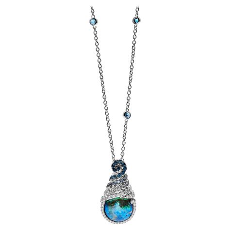 BUCCELLATI Turquoise and Pearl Pendant Necklace/Brooch at 1stDibs | turquoise and pearl pendant