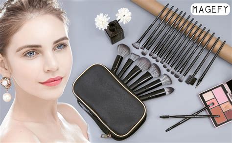 Makeup Brushes 22Pcs Professional Makeup Brush Set Blending Foundation Powder Blush Concealers ...