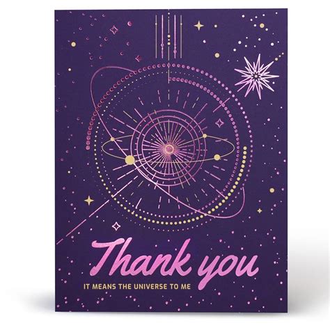 Thank You Greeting Card - Purple Foil | The Candy Space