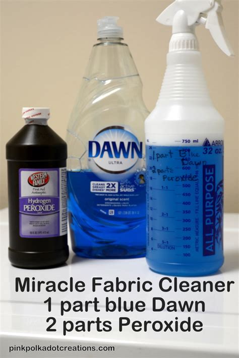 DIY Miracle Fabric Cleaner! - Pink Polka Dot Creations