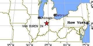 Van Buren, Indiana (IN) ~ population data, races, housing & economy