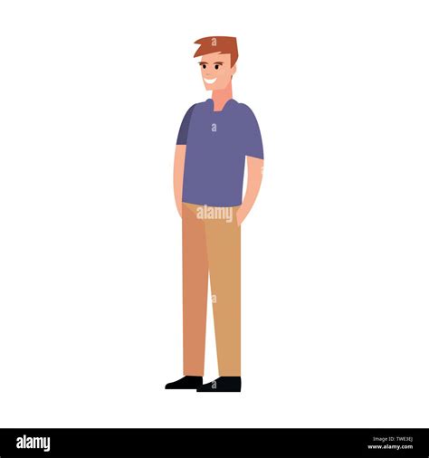 man character male casual clothes vector illustration Stock Vector Image & Art - Alamy