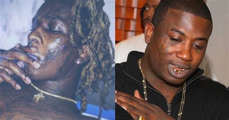 Young Thug Honors Gucci Mane by Getting Ice Cream Cone Face Tattoo? | News | BET