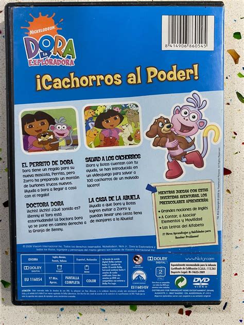 DORA LA EXPLORADORA DVD CACHORROS AL PODER ESPAÑOL INGLES ITALIANO ...