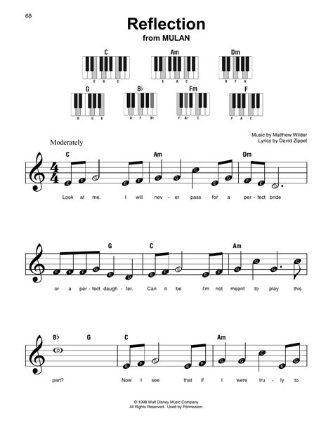 Reflection mulan sheet music riganal version - partnersholden