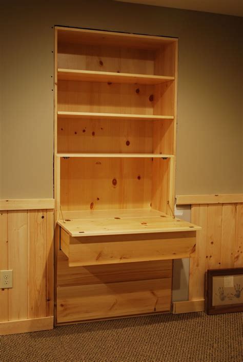 Built-In Pine Desk, Saratoga County, Charlton New York