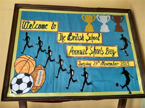 Display Board for sports day | Display board, Novelty sign, Display