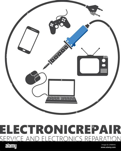 electronic service and repair icon vector illustration design template ...