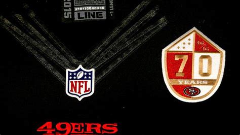 49ers to wear 70th anniversary patch, likely wear black jerseys again - Niners Nation