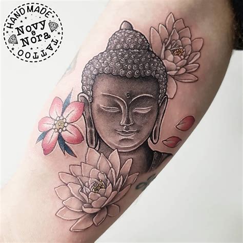 Lotus Flower Buddha Tattoo