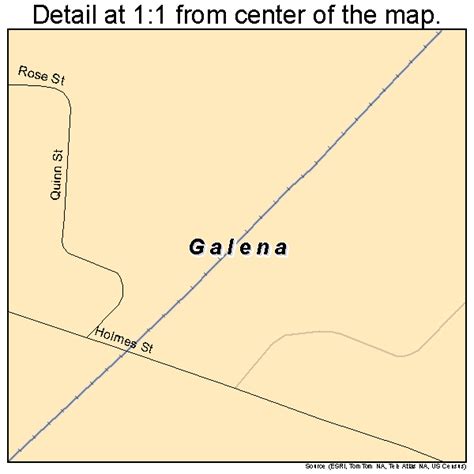 Galena Ohio Street Map 3929148