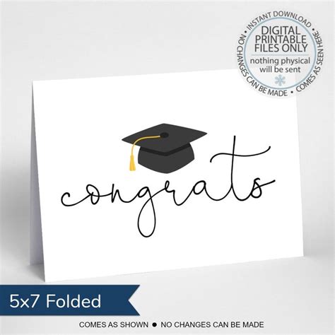 Congrats Grad Card Template