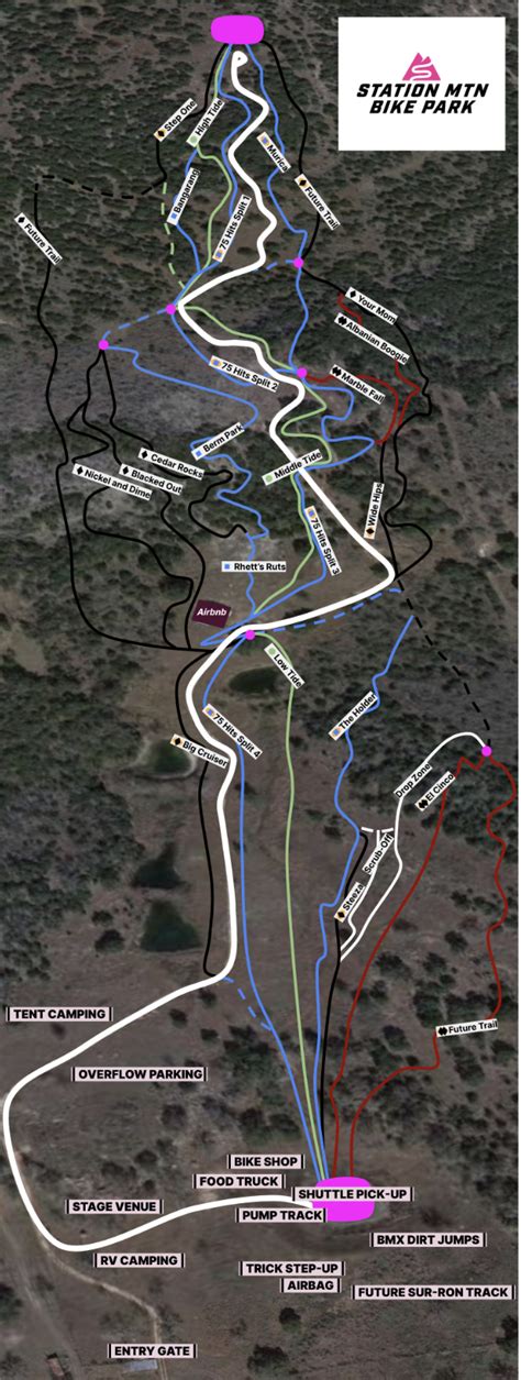 Map — Station Mountain Bike Park