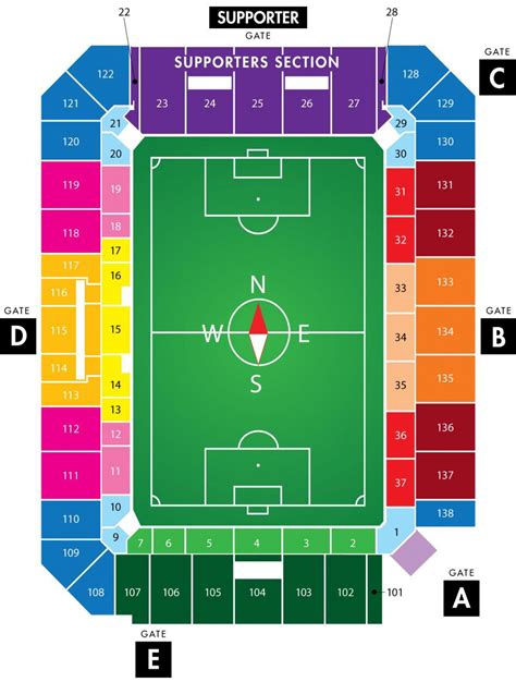 Orlando city stadium map - Orlando city soccer stadium map (Florida - USA)