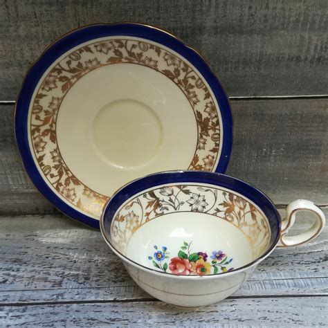 Aynsley Bone China England C 394 Cobalt Blue and Gold | Etsy