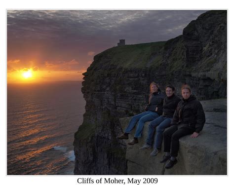 Cliffs of Moher - Sunset 3 by da-phil on DeviantArt