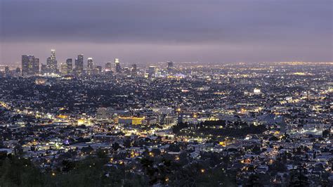 Los Angeles At Night From The Griffith Park Observatory Photograph by ...