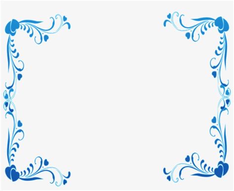 Blue Frame Png - Blue Border Design Png Transparent PNG - 6132x4989 - Free Download on NicePNG