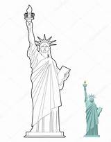 Estatua De La Libertad Para Colorear Libro Símbolo libertad Y  sketch template