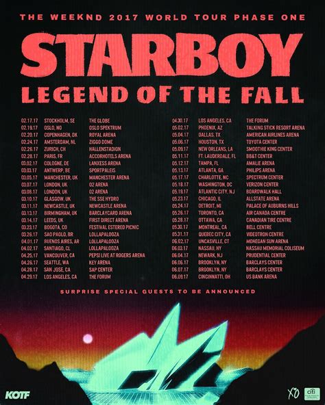 The Weeknd Announces 'Starboy: Legend of The Fall' Tour | HipHop-N-More