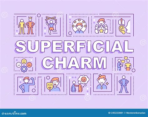 Superficial Charm Word Concepts Purple Banner Stock Vector - Illustration of concept, onboarding ...