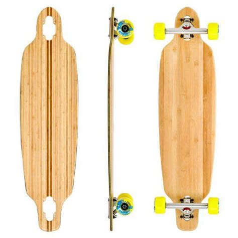 Bamboo Blank Mini Directional Drop Through 33.5” Longboard – Longboards USA