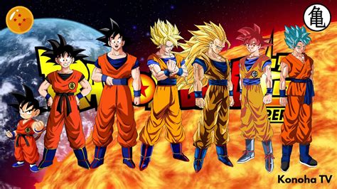 Goku - All Forms and Transformations (Dragon Ball - Dragon Ball Super ...