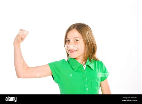 Girl in victory pose Stock Photo - Alamy