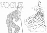 Vogue Coloring Book Pages sketch template