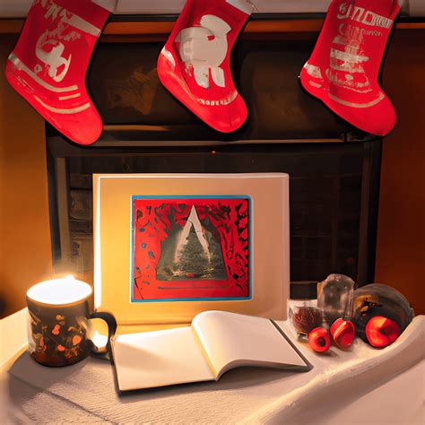 Cozy Winter Scene with Glowing Fireplace · Creative Fabrica