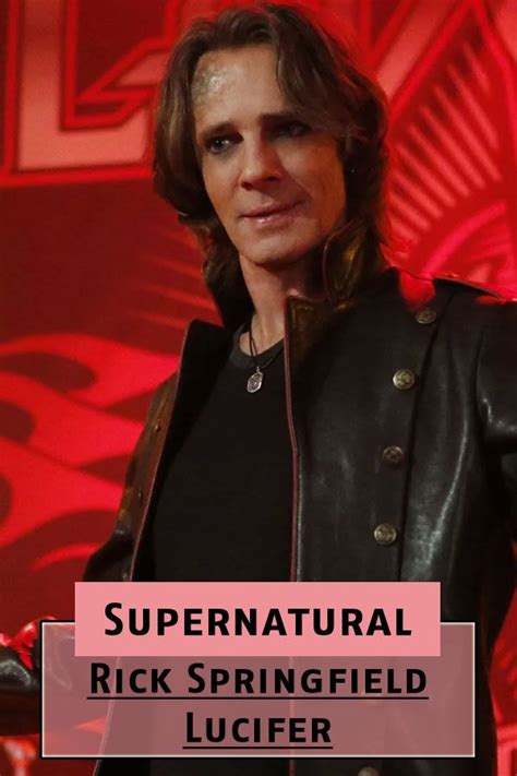 Rick Springfield Supernatural Leather Jacket | Rick springfield supernatural, Supernatural, Rick ...