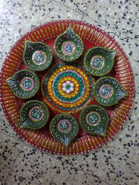 One Stop For Indian Handicrafts: Aarathi Plate | Wedding plates, Plates ...