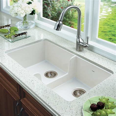 Houzer 32" Fireclay 50/50 Double Farmhouse Sink, White, PTD-6400 WH – The Sink Boutique