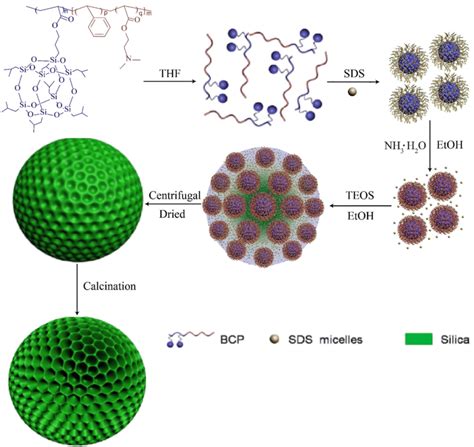 Schematic diagram of mesoporous silica nanoparticles | Download Scientific Diagram