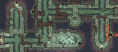 Sewer Map Assets – RPG map assets with art by 2-Minute Tabletop