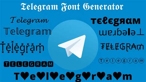 Telegram Font Generator: Convert Plain Fonts into Fancy Text