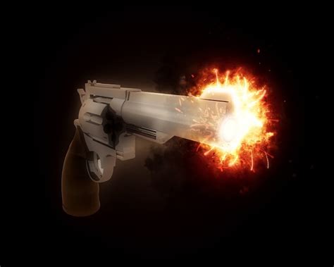 Free Photo | A gun with fire