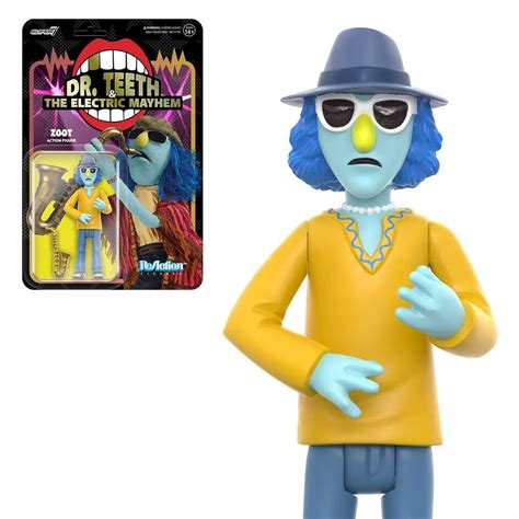 Zoot Electric Mayhem The Muppets Super 7 Reaction Action Figure ...