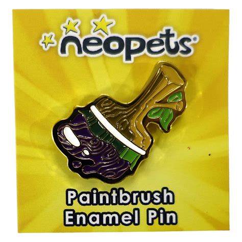 Woodland Paint Brush Enamel Pin | Neopets Merch Database