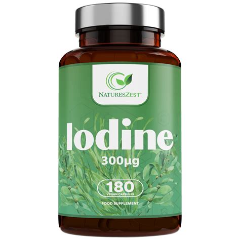 Buy High Strength Iodine s - 180 s, 6 Month Supply – Thyroid Support Supplement, 300μg Iodine ...