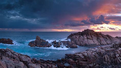 Sunset Time Canal Rocks Western Australia Wallpapers | HD Wallpapers | ID #17627