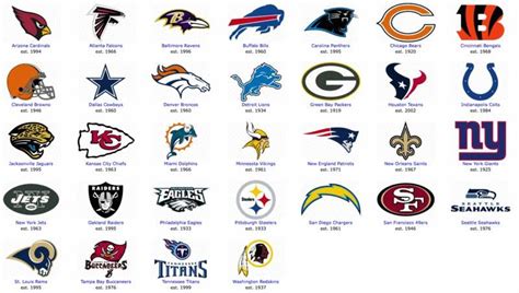 American Football Logos And Names