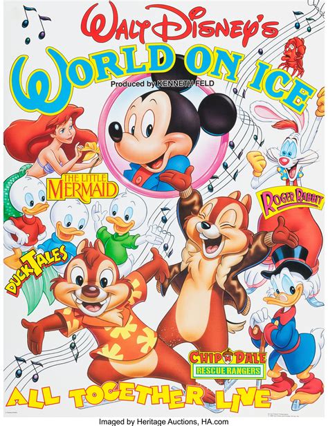 Walt Disney's World on Ice Promotional Poster (Walt Disney, | Lot ...