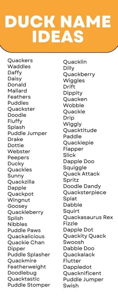 1000+ Adorable Duck Names Cute & Unique Name - FoxyNamer