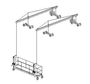 Swing Stage / Suspended Scaffolding System Explained - Scaffold Pole