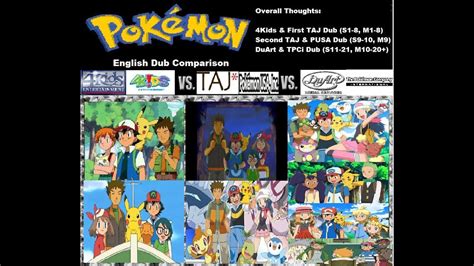 Pokemon English Dub Analysis (4Kids vs. TPCi)- Part 5: Final Thoughts (OS-SM Dubs) - YouTube