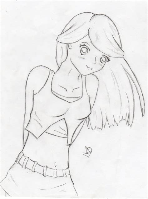 Girl Full Body Drawing at GetDrawings | Free download