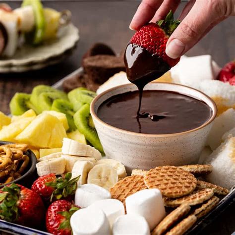 Chocolate Fondue Recipe - JoyFoodSunshine