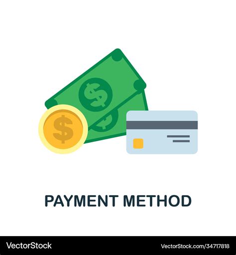 Payment method icon simple element from economic Vector Image